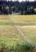 Le Marchairuz : mur de limite communale (1995) © ASMPS-Suisse